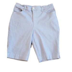 Gloria Vanderbilt Blue Amanda Bermuda Short sz 8